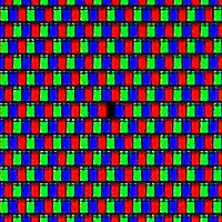 Пиксельная структура телевизионного экрана